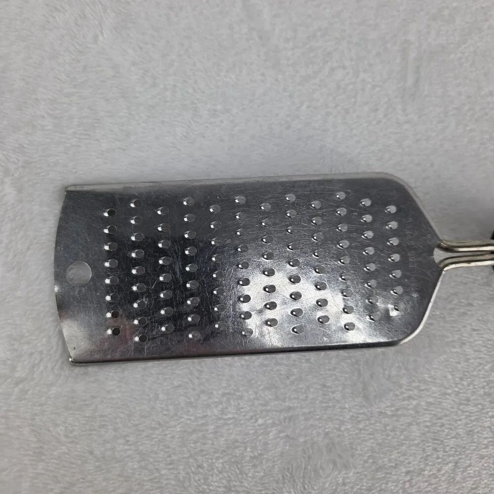 Vintage Stainless Steel Hand Grater Bakelite Handle Kitchen Utensil 9.75